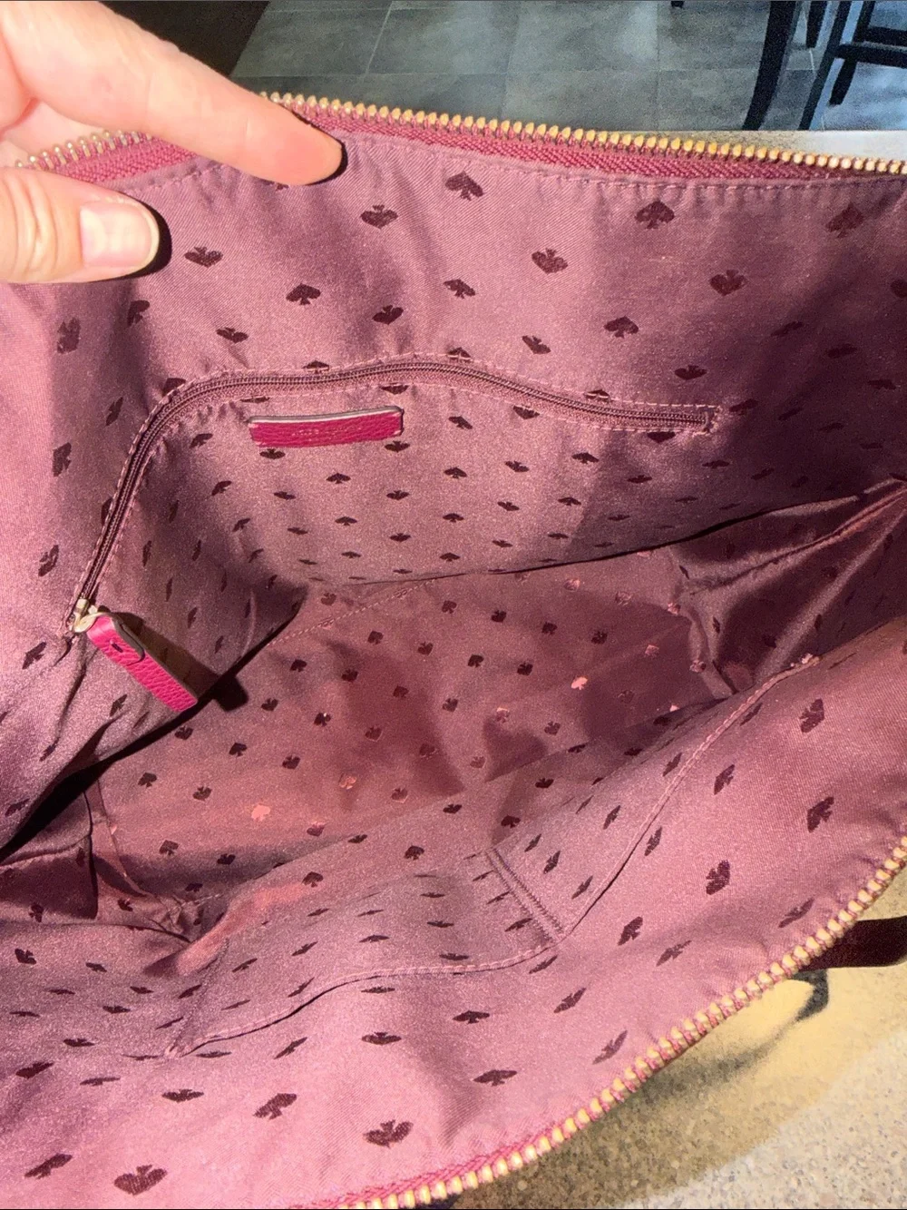 kate spade Pebbled Leather Berry Tote
